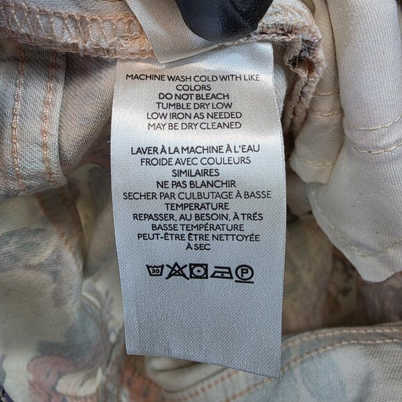 Pilcro High-Rise Cigarette Jeans Womens 27 Floral Print Skinny Stretch Denim - Picture 6 of 13